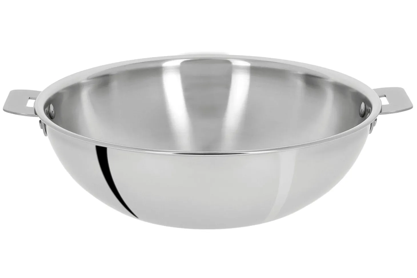 Wok Cristel Casteline amovible en inox 3 plis