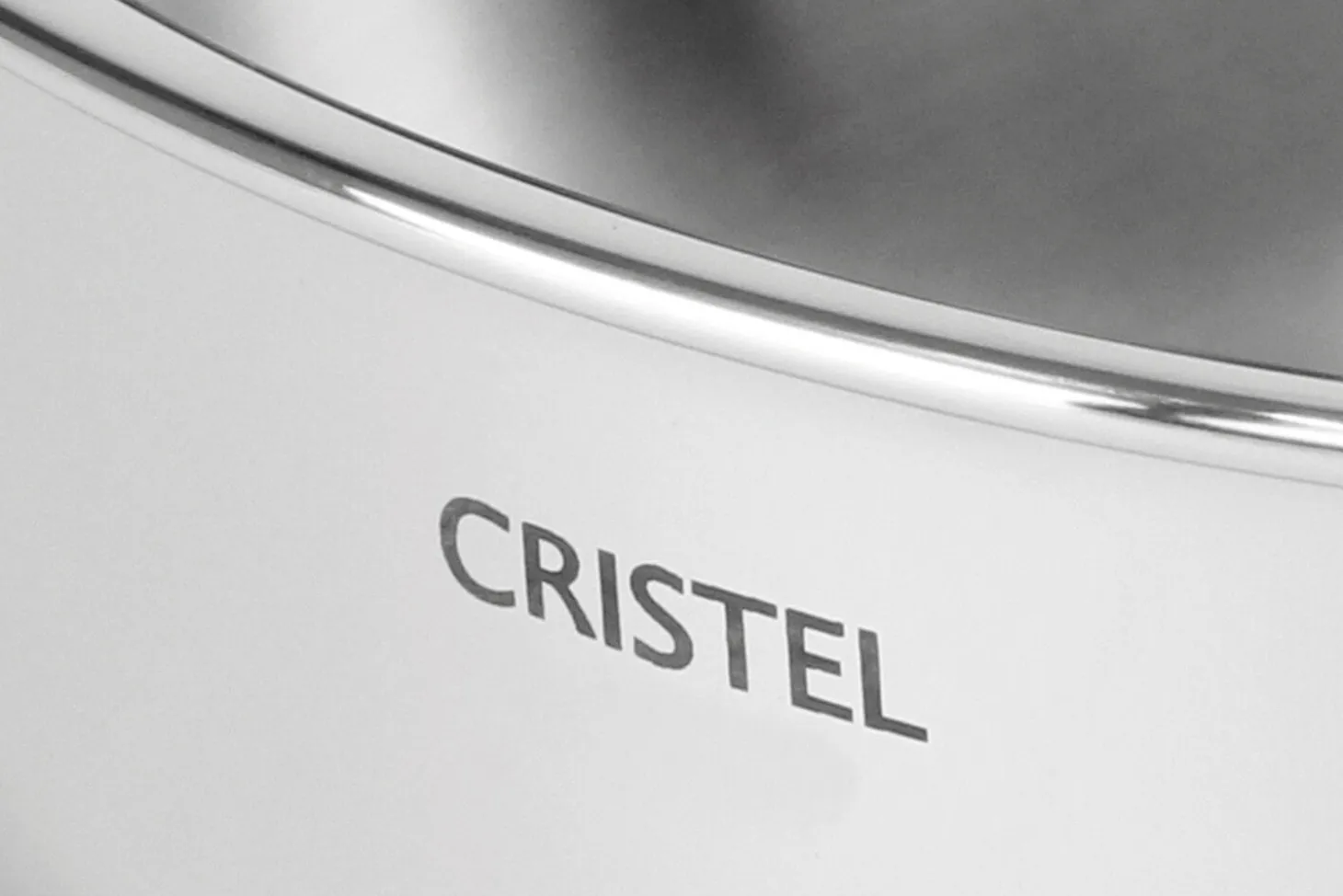 Wok Cristel Castel'Pro 28cm en acier inoxydable 18/10 3 ply 2 anses fixes avec couvercle