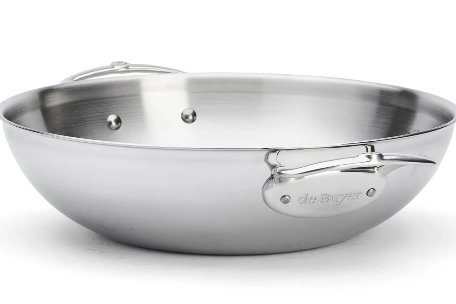 Wok De Buyer Affinity 32cm en acier inoxydable 5 ply