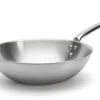 Wok De Buyer Alchimy 28cm en inox 18/10 multicouches 3 plis