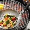 Wok pour légumes Gefu en acier inox avec poignée amovible en nylon diamètre 28cm