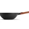 Wok Woll Diamond QXR Eco Logic en fonte d'aluminium manche amovible bois