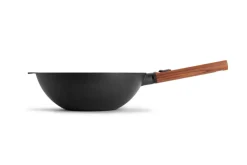 Wok Woll Diamond QXR Eco Logic en fonte d'aluminium manche amovible bois