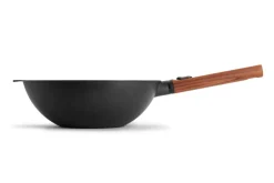 Wok Woll Diamond QXR Eco Logic en fonte d'aluminium manche amovible bois